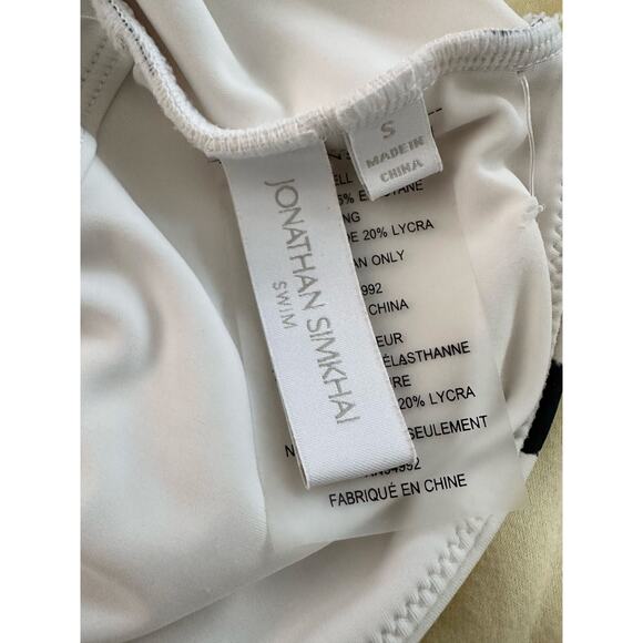 Jonathan Simkhai One-shoulder Ruched Polka-dot Swimsuit - Picture 4 of 8